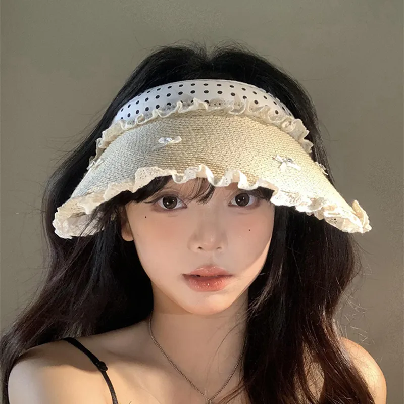 VINEY Straw Woven Sun Protection Hats Women's-2