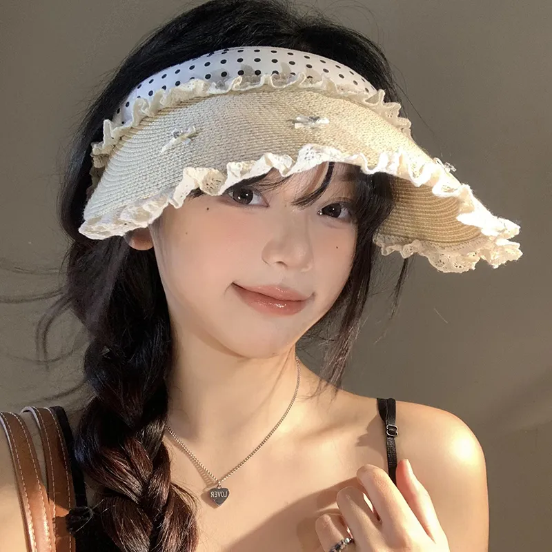 VINEY Straw Woven Sun Protection Hats Women's-3