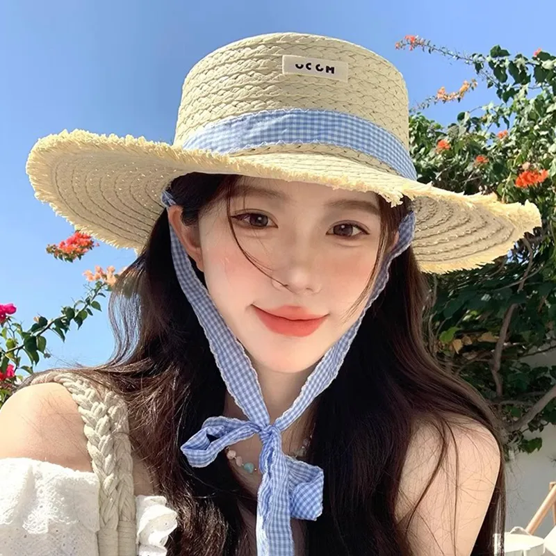 VINEY Straw Woven Sun Protection Hats Women's-1