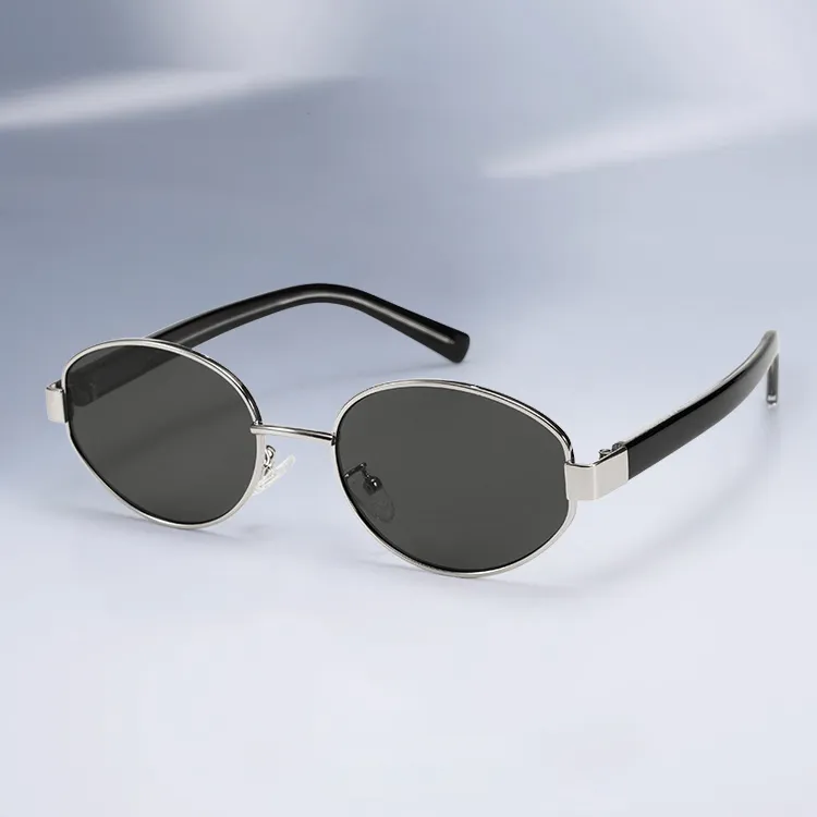 VINEY Metal Oval Sunglasses Women's-3