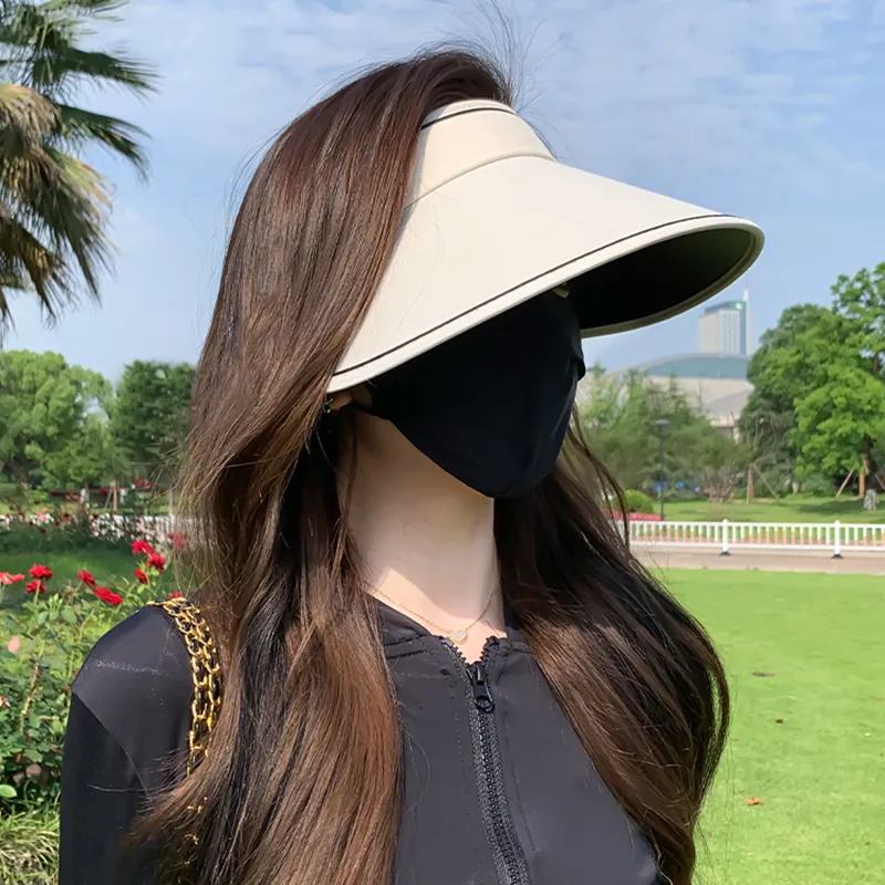 VINEY Polyester Sun Protection Hats Women's-3