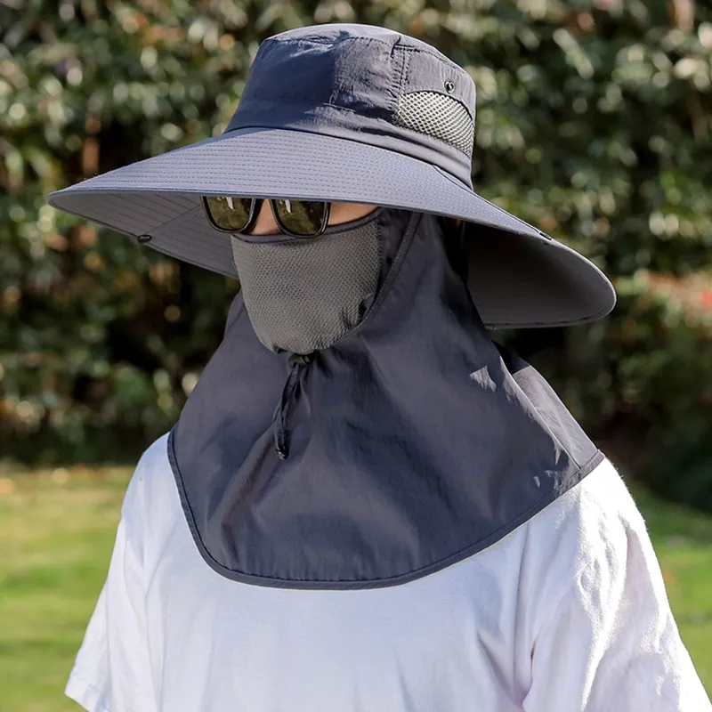 VINEY Polyester Sun Protection Hats Men's-1