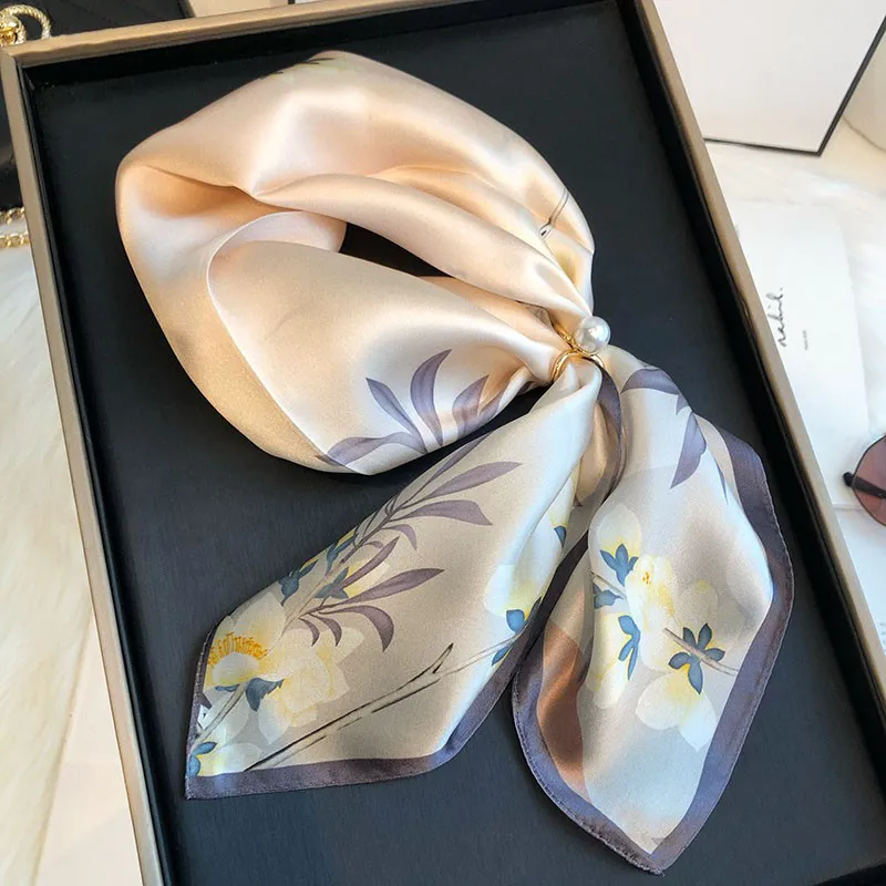 VINEY Silk Scarves Women's-4
