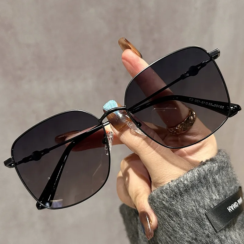 VINEY Alloy Square Sunglasses Unisex-12