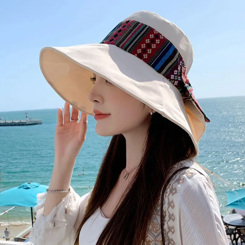 VINEY Polyester Sun Protection Hats Women's-8