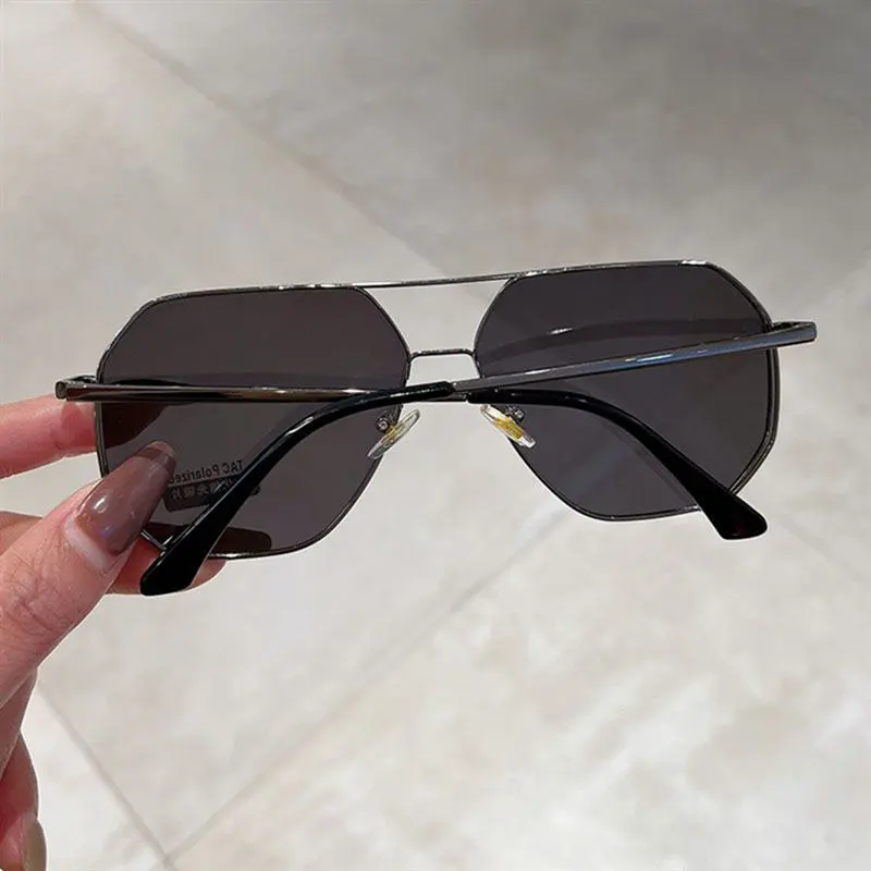 VINEY TR/Memory Plastic Metal Oval Sunglasses Unisex-2