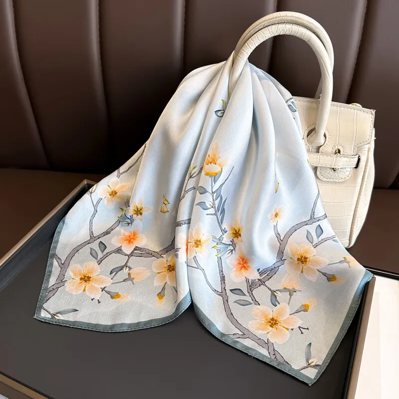 VINEY Silk Scarves Women's-2