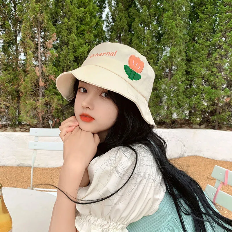 VINEY Cotton Polyester Blend Sun Protection Hats Women's-1