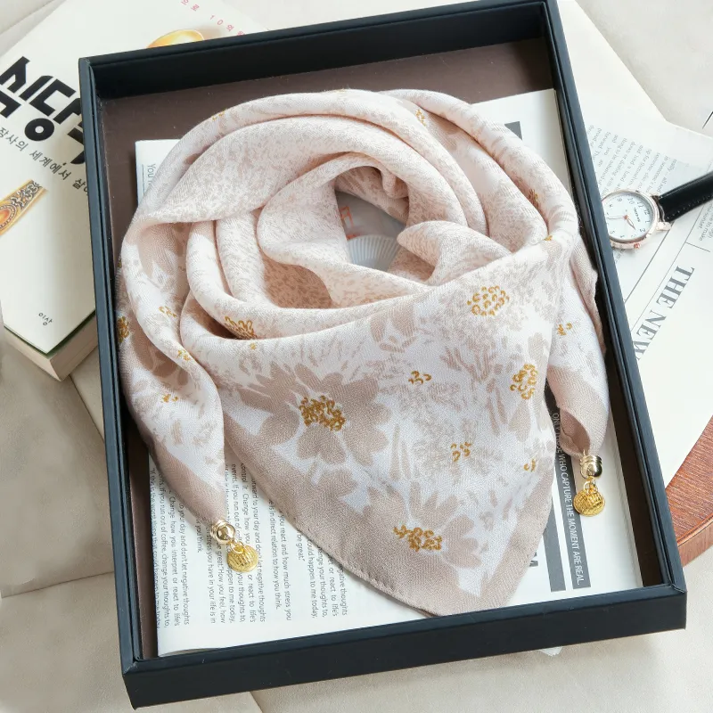 VINEY Silk Scarves Women's-1