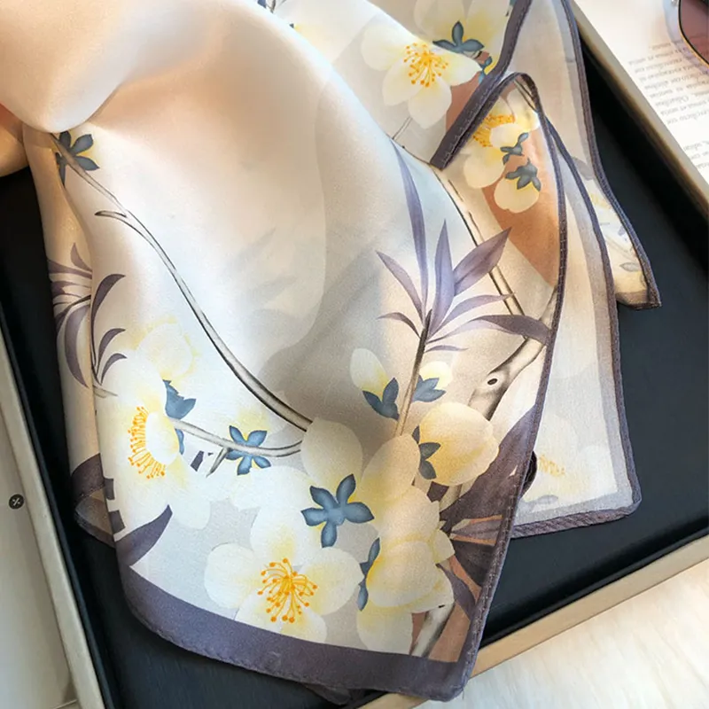 VINEY Silk Scarves Women's-5