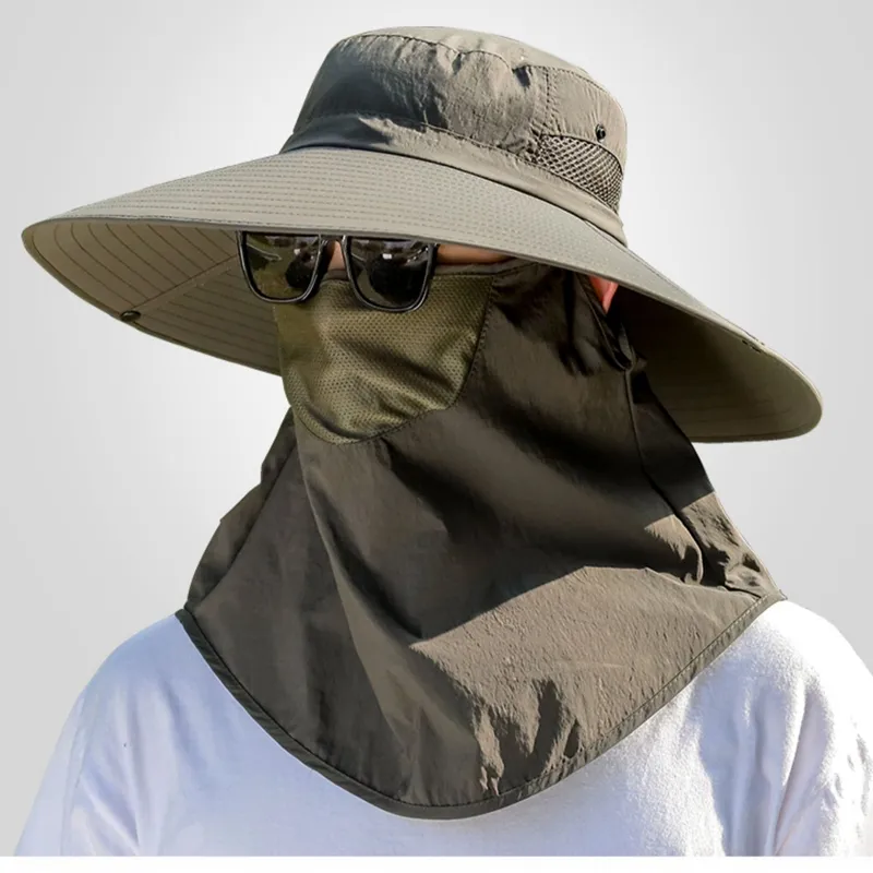 VINEY Polyester Sun Protection Hats Men's-4