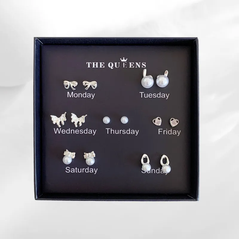 GUDS GAVE Alloy Stud Earrings Unisex-1