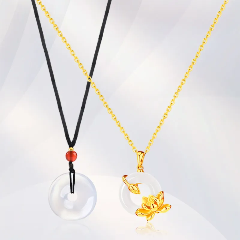 GUDS GAVE Chalcedony Necklaces Unisex-2