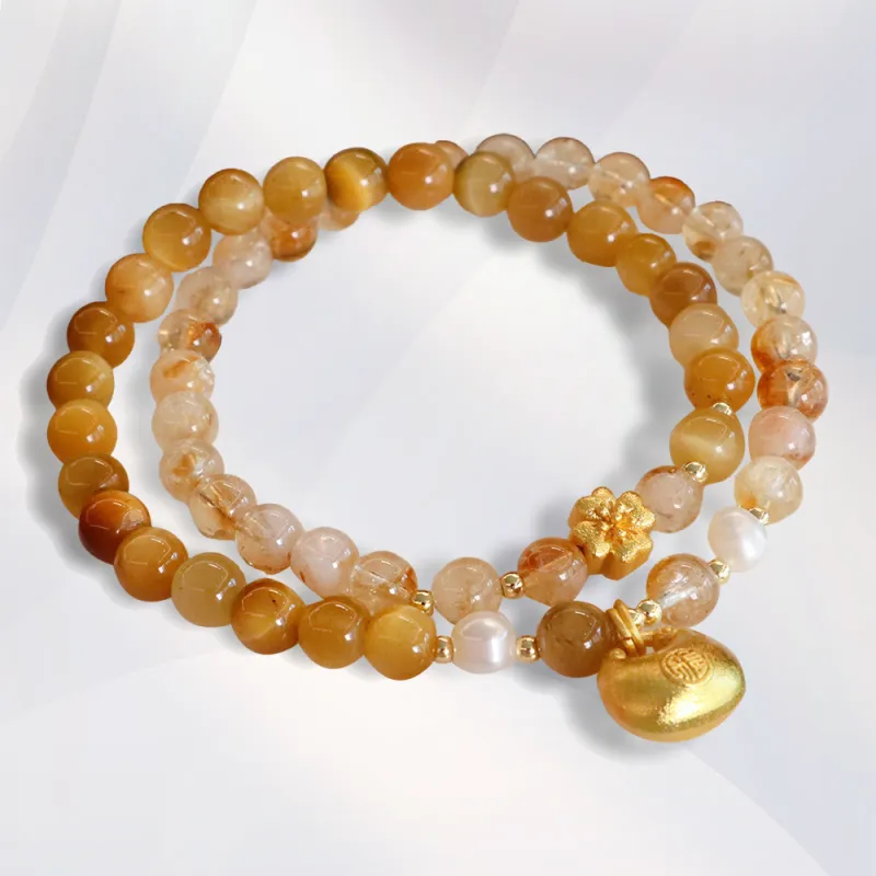 GUDS GAVE Tiger's Eye Stone Bracelets Unisex-2