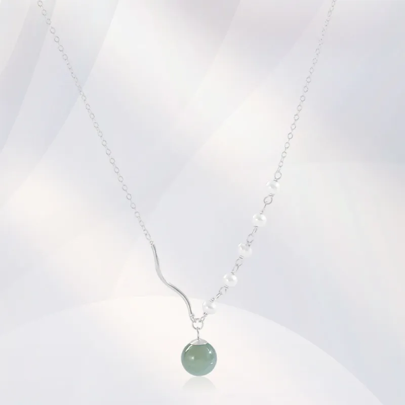 GUDS GAVE Colored Glaze Jade Necklaces Women's-1
