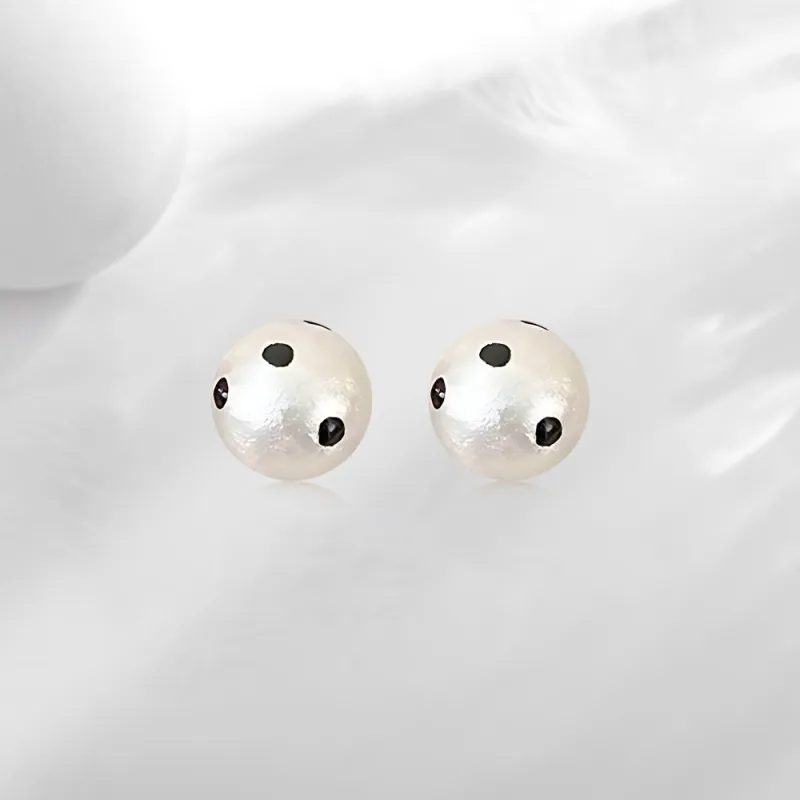 GUDS GAVE Faux Pearl Stud Earrings Women's-1