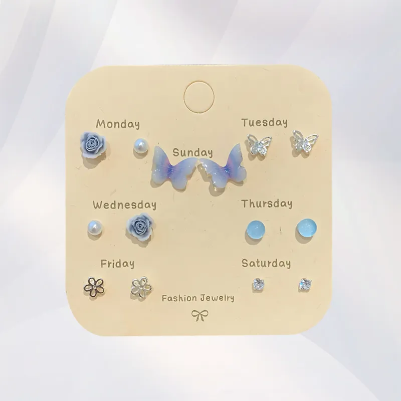 GUDS GAVE Alloy Stud Earrings Women's-2