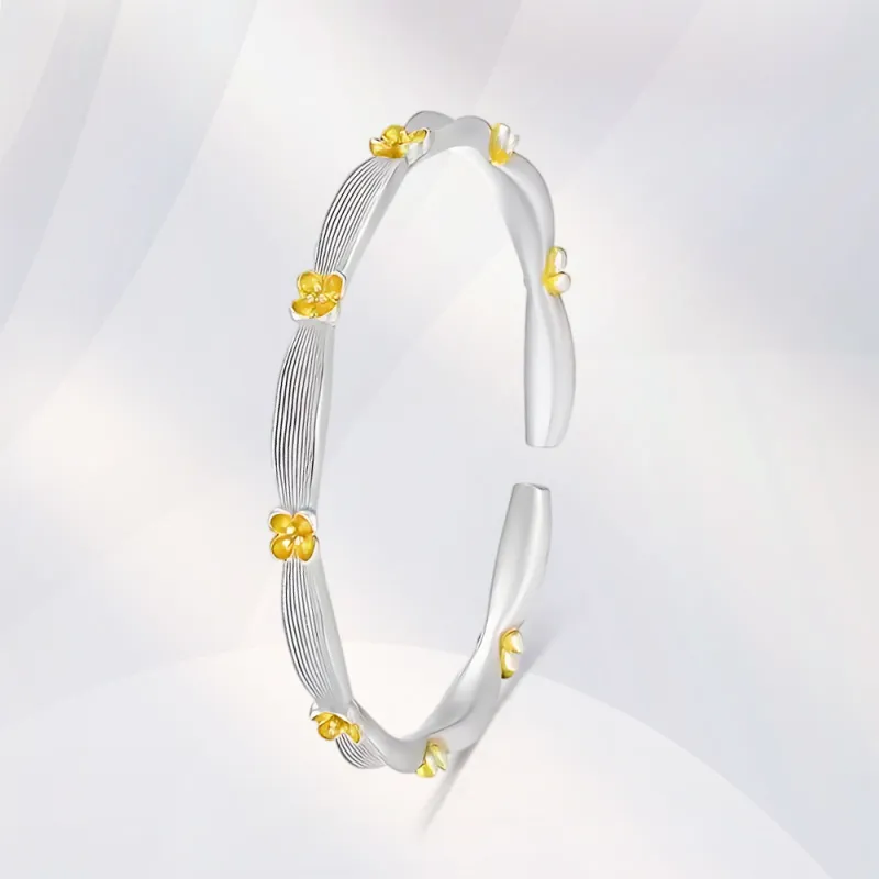 GUDS GAVE S999 Fine Silver Bangles Unisex-2