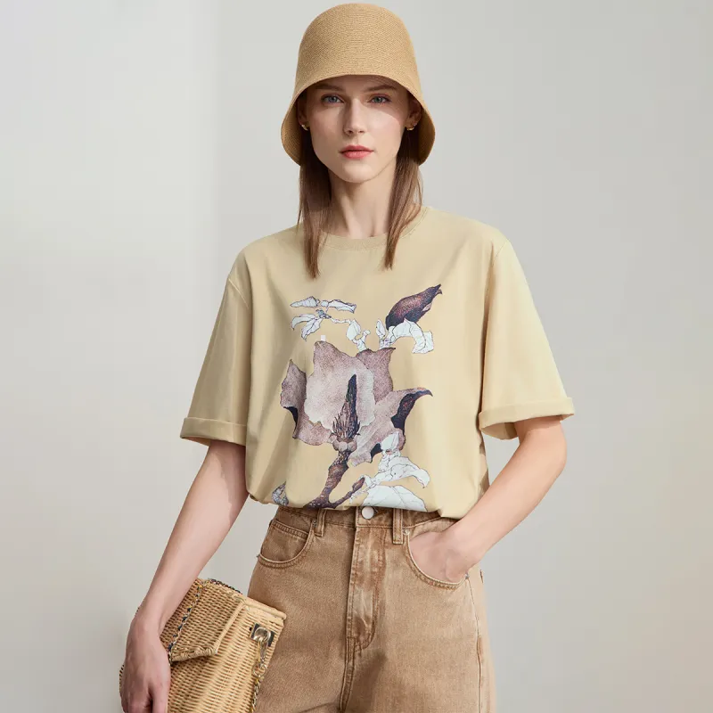 AMII Drop Shoulder Sleeve T Shirt Women's-2