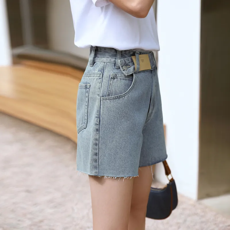 AMII Denim Shorts Women's Denim Blue-3