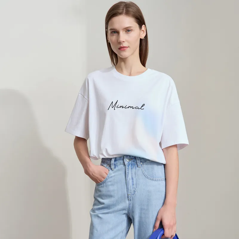 AMII Drop Shoulder Sleeve T Shirt Women's-9
