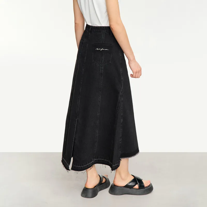 AMII Denim Long Skirts Women's-10