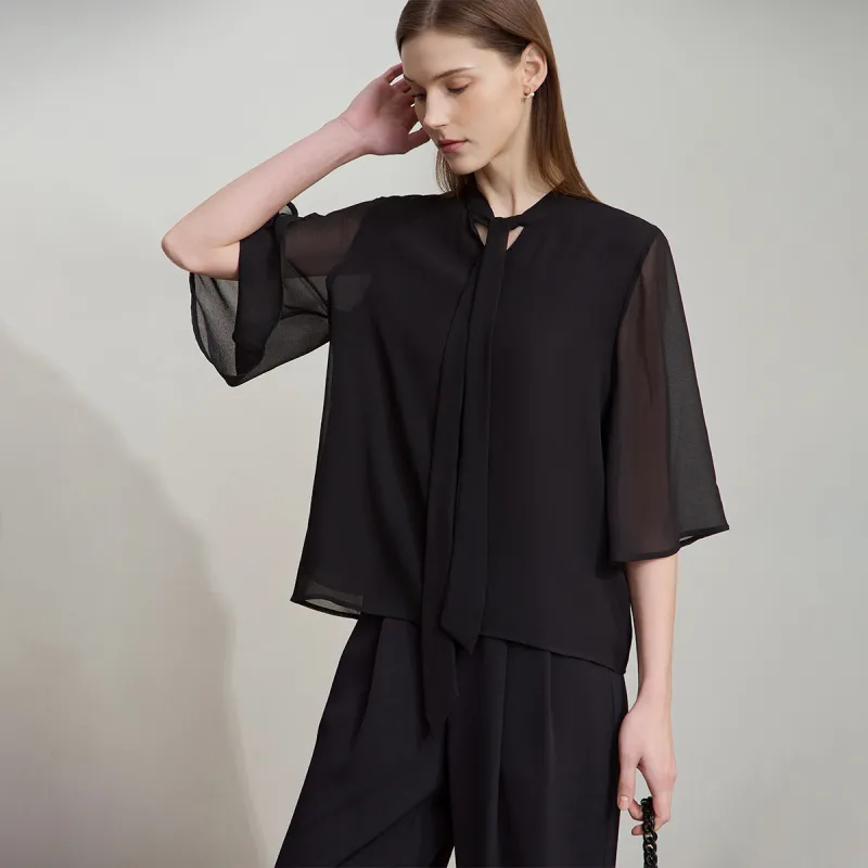 AMII Chiffon Shirts Women's-12