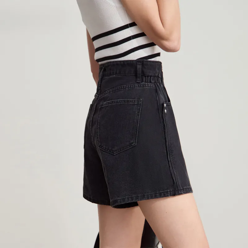 AMII Denim Shorts Women's Denim Black-4
