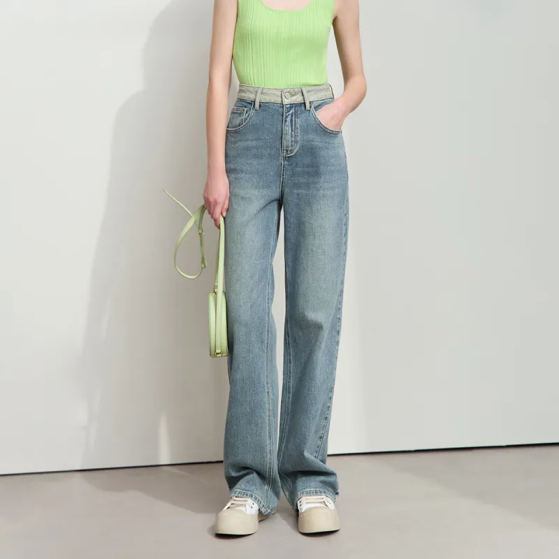 AMII Jeans Women's Vintage Blue Green-2