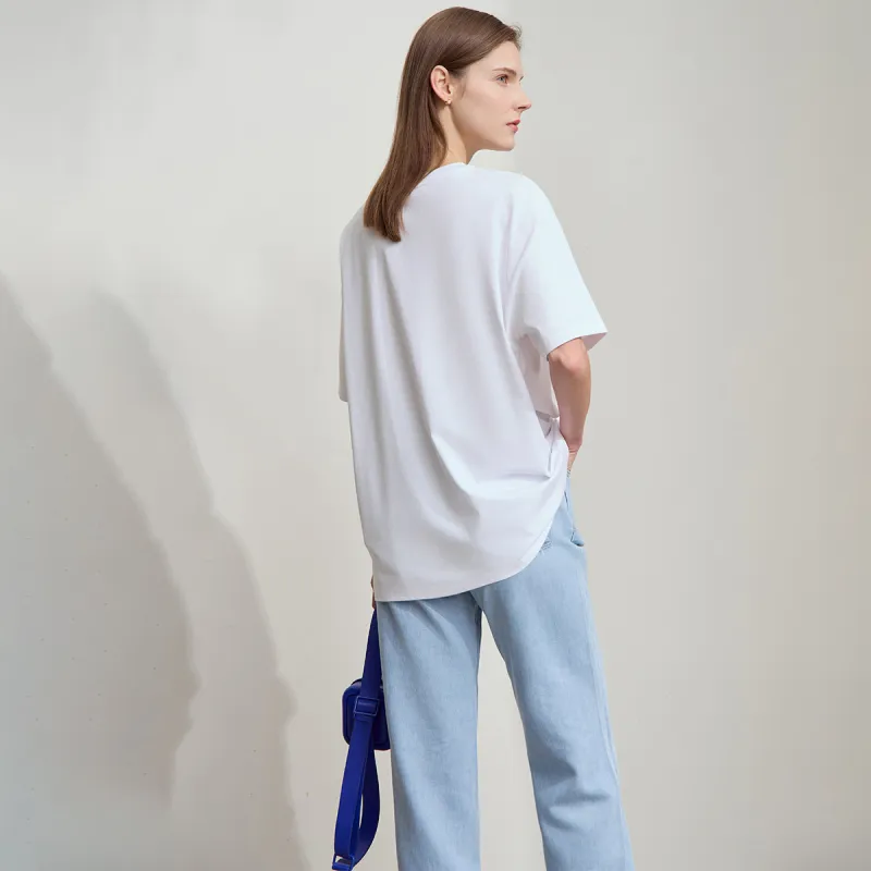 AMII Drop Shoulder Sleeve T Shirt Women's-12