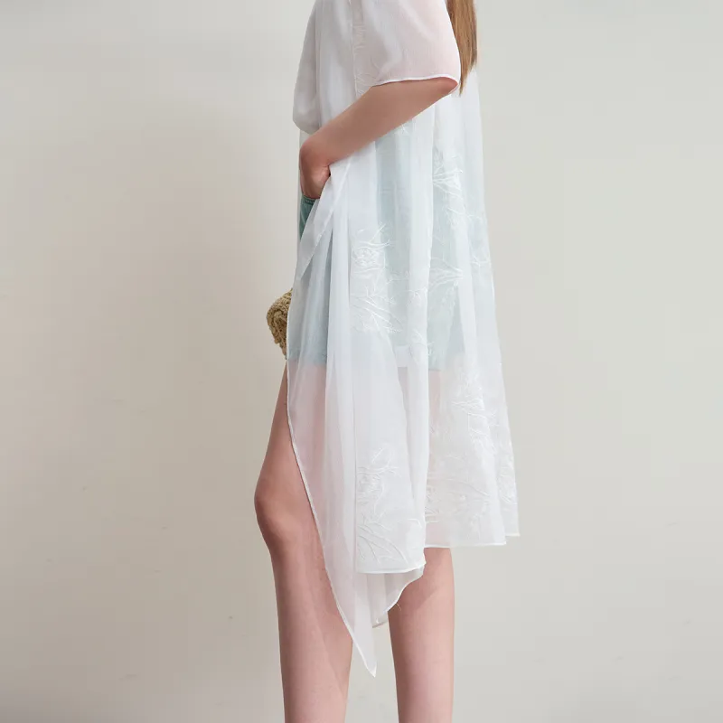 AMII Chiffon Shirts Women's Ecru-5