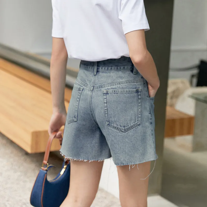 AMII Denim Shorts Women's Denim Blue-4