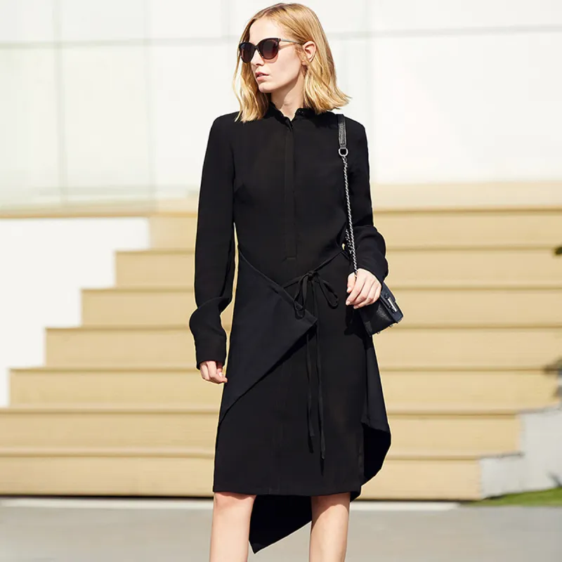 AMII Long Sleeved Dresses Women's Black-1