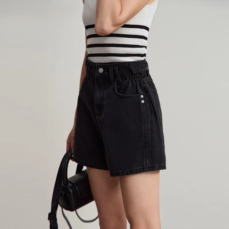 AMII Denim Shorts Women's Denim Black-3