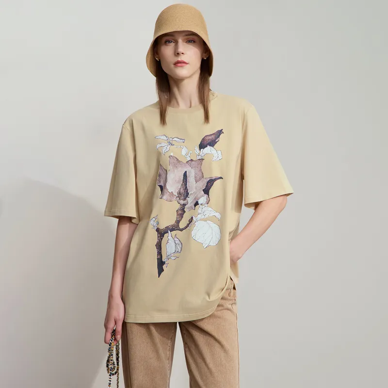AMII Drop Shoulder Sleeve T Shirt Women's-3