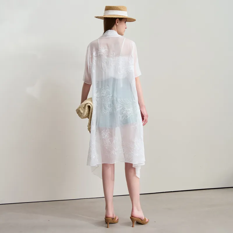 AMII Chiffon Shirts Women's Ecru-4
