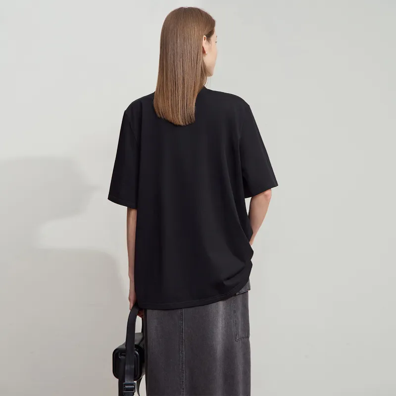 AMII Drop Shoulder Sleeve T Shirt Women's-12
