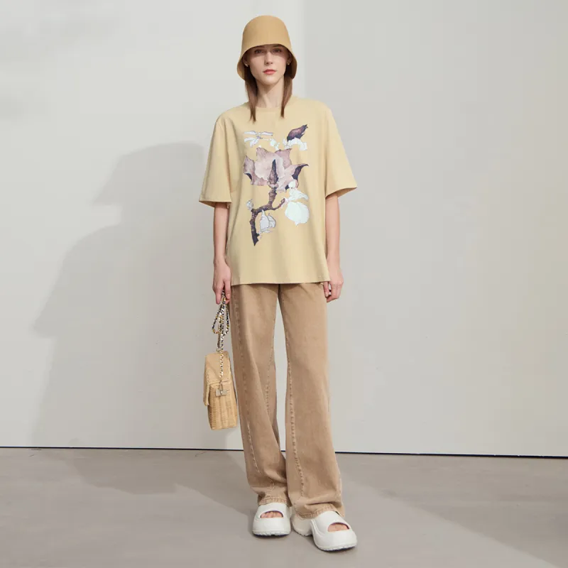 AMII Drop Shoulder Sleeve T Shirt Women's-6