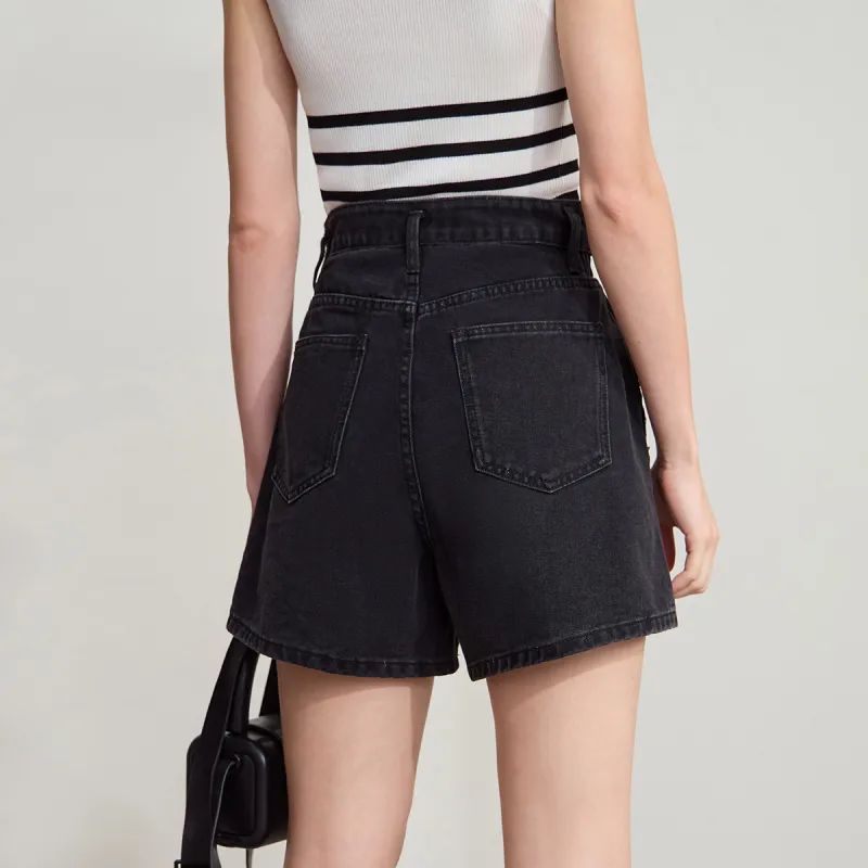 AMII Denim Shorts Women's Denim Black-5