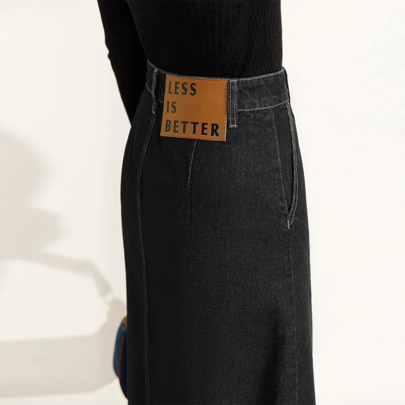 AMII Denim Long Skirts Women's-5