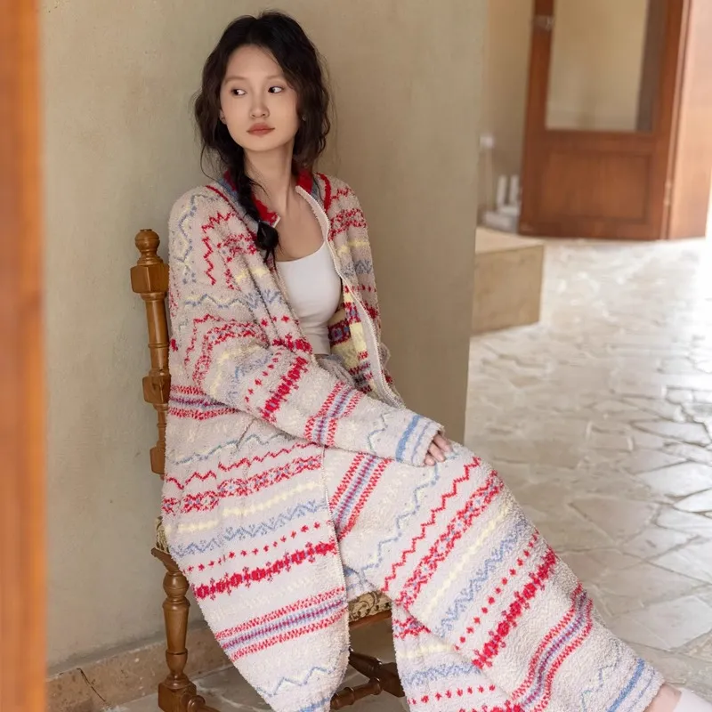 ZumashL Luxury Designer Series Pajama Set Women's Rouge-2