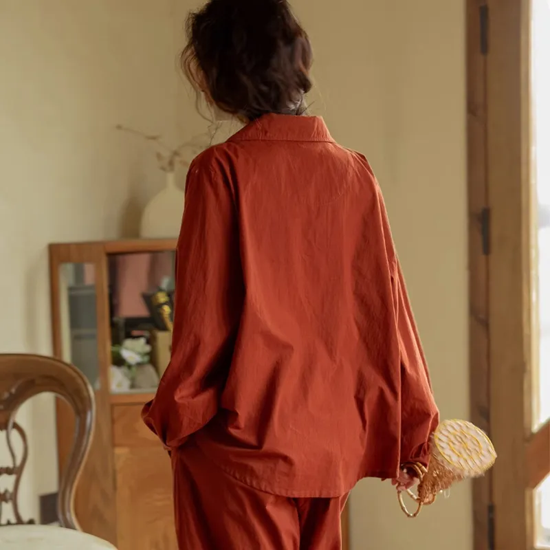 ZumashL Pajama Set Women's Passionate Chant Red-5