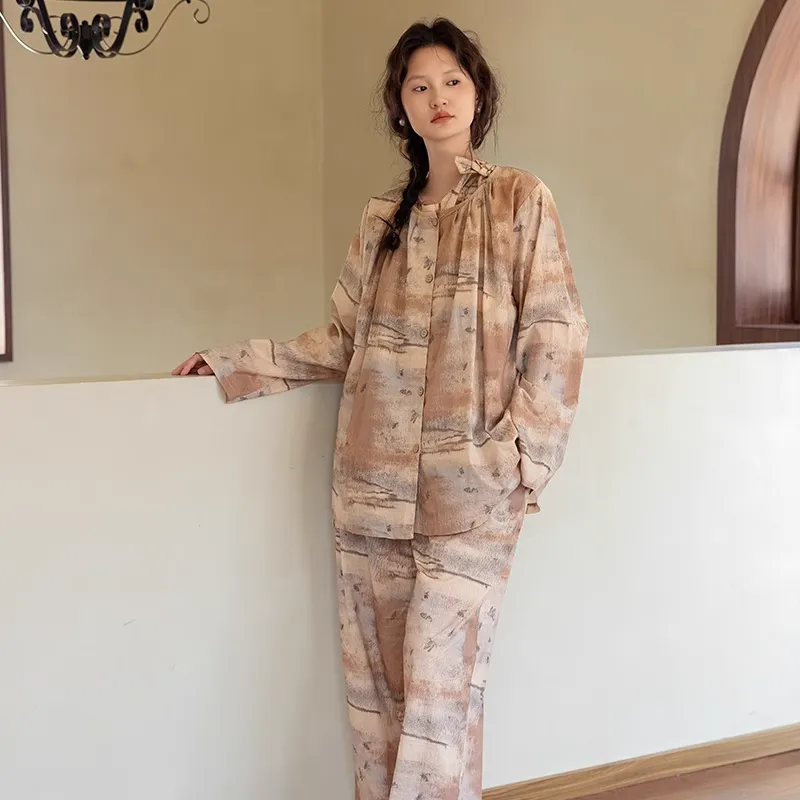 ZumashL Pajama Set Women's Hickory Wood-2