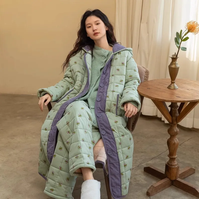 ZumashL Luxury Designer Series Pajama Set Women's Grass Green-1