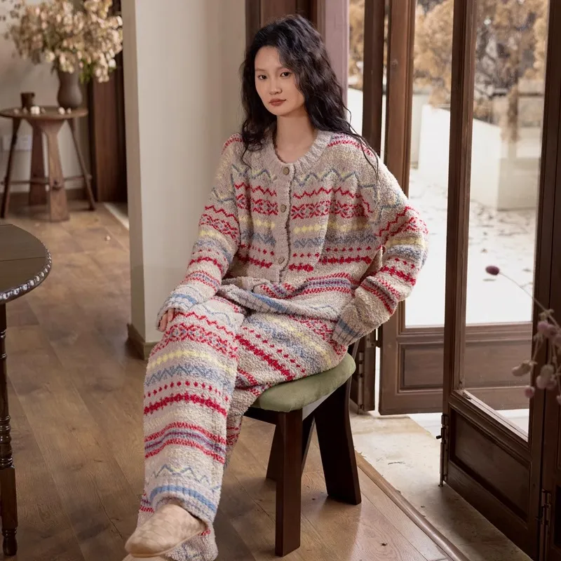 ZumashL Luxury Designer Series Pajama Set Women's Cinnabar-2