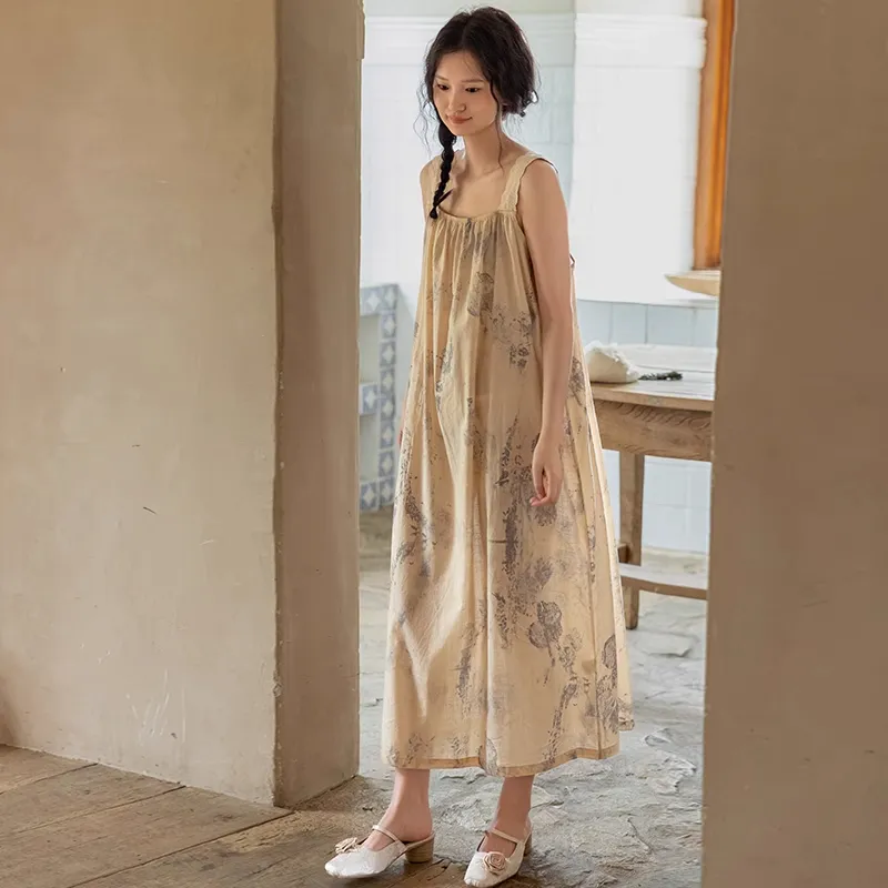 ZumashL Nightgown Women's Cloud Mist Thousand Layers-1