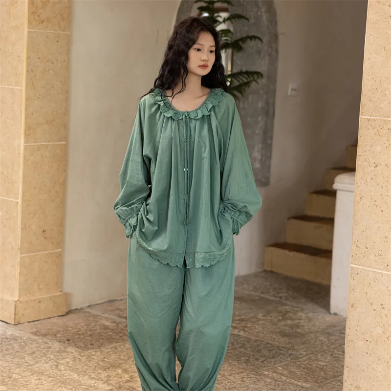 ZumashL Pajama Set Women's Apple Green-2