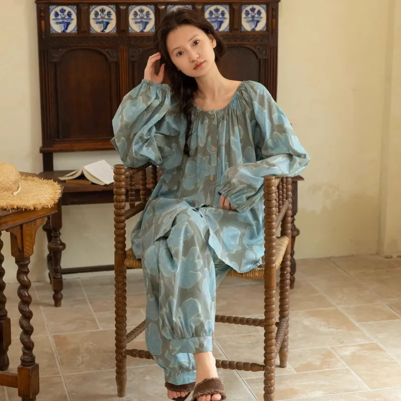 ZumashL Pajama Set Women's Children's Art Collection-1
