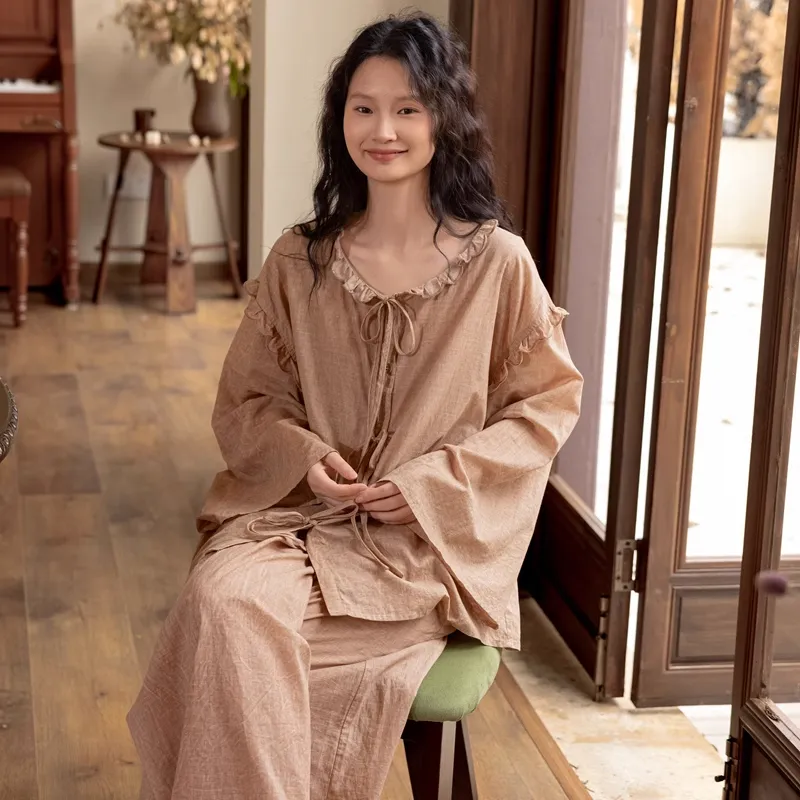 ZumashL Pajama Set Women's First Peach Cocoa-1