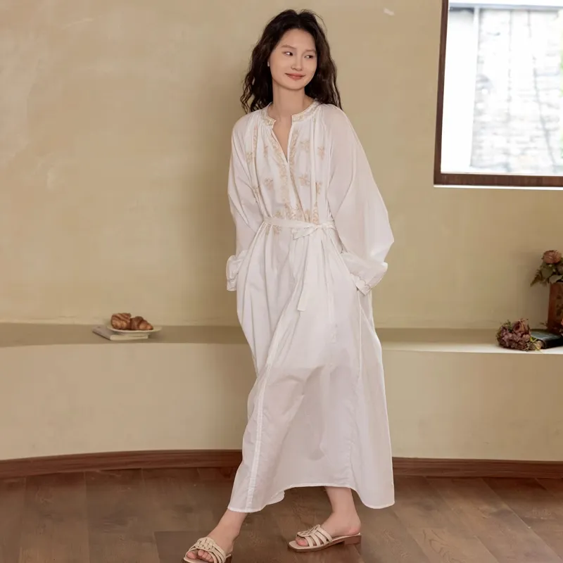 ZumashL Nightgown Women's Australian White Pearl-1